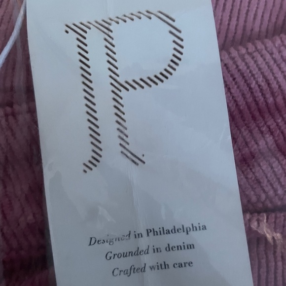 Brand New Women's Pink The Yaya Mid-Rise Corduroy Crop Flare Jeans by Pilcro - Picture 7 of 7